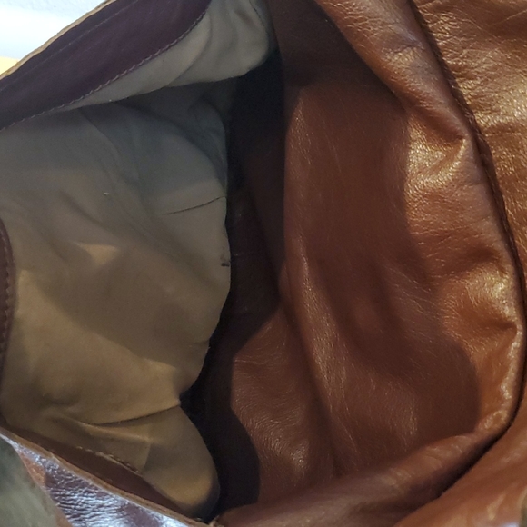Brown leather hobo bag - Picture 10 of 11